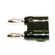 Stackable, Dual 4mm Banana Plug with Shorting Bar