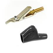 Small Telecom Clip with Hex Spike, Banana Jack, Insulator