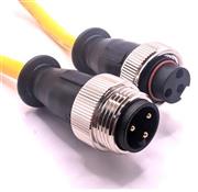 7/8-16UN Cordset, 3-Position Male Straight to Female Straight 18 AWG, 5M