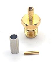SMA Connector, Jack, Straight, 50 OHMS, Crimped