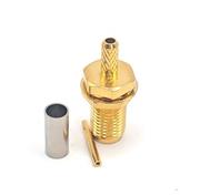 SMA Connector, Jack, Straight, 50 OHMS, Crimped