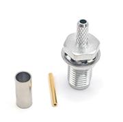 SMA Connector, Jack, Straight, 50 OHMS, Crimped