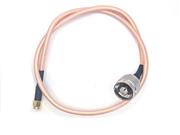 RF Coaxial Cable Assembly SMA Connector, Straight to N-type Straight, Male, RG-142
