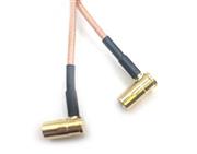 RF Coaxial Connector & Cable Assembly, SMB Right Angle Female to SMB Right Angle Female, RG-316